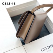 CELINE塞琳原單  CLASSIC 中號 細橫紋小牛皮小號豆腐包