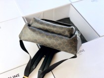 CELINE塞琳原單 692 TRIOMPHE 帆布和小牛皮中號雙肩包 吳磊同款