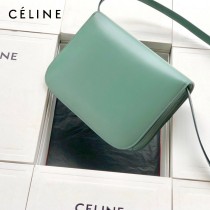 CELINE塞琳原單  CLASSIC 中號 細橫紋小牛皮小號豆腐包
