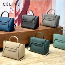 CELINE塞琳原單 620  BELT MINI  粒面小牛皮肩背 大號手提鯰魚包