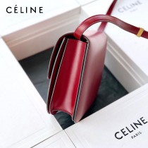 CELINE塞琳原單  CLASSIC 中號 細橫紋小牛皮小號豆腐包