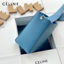 CELINE塞琳原單 650 SANGLE BUCKET小號柔軟粒面小牛皮小號水桶包