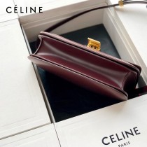 CELINE塞琳原單  CLASSIC 中號 細橫紋小牛皮小號豆腐包