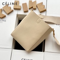 CELINE塞琳原單 650 SANGLE BUCKET小號柔軟粒面小牛皮小號水桶包