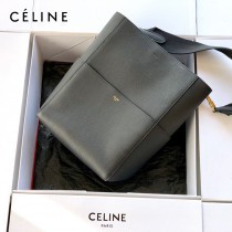 CELINE塞琳原單 632  大號SANGLE BUCKET 柔軟粒面小牛皮水桶包