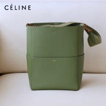 CELINE塞琳原單 632  大號SANGLE BUCKET 柔軟粒面小牛皮水桶包