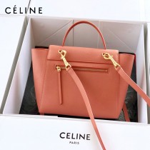 CELINE塞琳原單620-1 BELT MICRO 中號 粒面小牛皮斜挎手提手袋