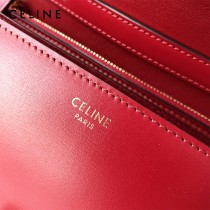 CELINE塞琳原單  CLASSIC 中號 細橫紋小牛皮小號豆腐包