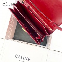 CELINE塞琳原單  CLASSIC 中號 細橫紋小牛皮小號豆腐包