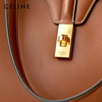 CELINE塞琳原單 soft 16 大號光滑牛皮革柔軟手袋購物袋