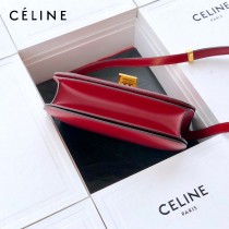 CELINE塞琳原單  CLASSIC 中號 細橫紋小牛皮小號豆腐包