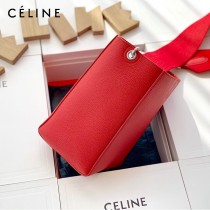 CELINE塞琳原單 650 SANGLE BUCKET小號柔軟粒面小牛皮小號水桶包