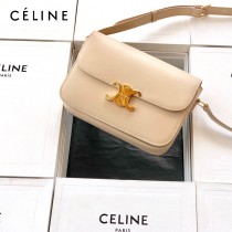 CELINE塞琳原單 666 TRIOMPHE 中號凱旋門 小牛皮肩背包郵差包