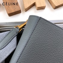 CELINE塞琳原單 650 SANGLE BUCKET小號柔軟粒面小牛皮小號水桶包