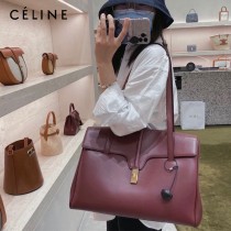 CELINE塞琳原單 soft 16 大號光滑牛皮革柔軟手袋購物袋