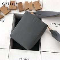 CELINE塞琳原單 650 SANGLE BUCKET小號柔軟粒面小牛皮小號水桶包