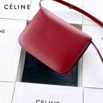 CELINE塞琳原單  CLASSIC 中號 細橫紋小牛皮小號豆腐包