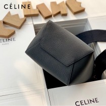 CELINE塞琳原單 650 SANGLE BUCKET小號柔軟粒面小牛皮小號水桶包