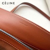 CELINE塞琳原單 soft 16 大號光滑牛皮革柔軟手袋購物袋