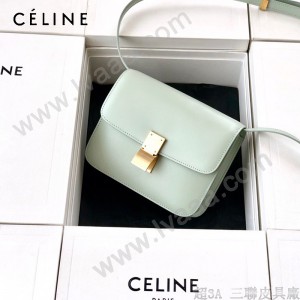 CELINE塞琳原單  Box Teen 拋光小牛皮小號豆腐包