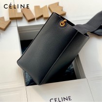 CELINE塞琳原單 650 SANGLE BUCKET小號柔軟粒面小牛皮小號水桶包
