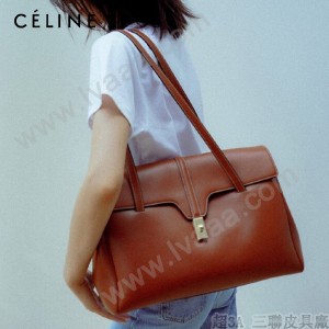 CELINE塞琳原單 soft 16 大號光滑牛皮革柔軟手袋購物袋