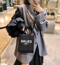 CELINE塞琳原單 706 CABAS 迷妳CELINE印花人造革牛皮革豎款手袋