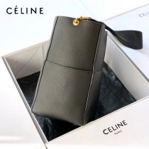 CELINE塞琳原單 632  大號SANGLE BUCKET 柔軟粒面小牛皮水桶包