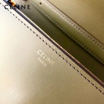 CELINE塞琳原單  CLASSIC 中號 細橫紋小牛皮小號豆腐包