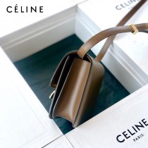 CELINE塞琳原單  Box Teen 拋光小牛皮小號豆腐包