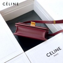 CELINE塞琳原單  Box Teen 拋光小牛皮小號豆腐包