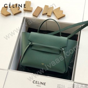 CELINE塞琳原單 620  BELT MINI  粒面小牛皮肩背 大號手提鯰魚包