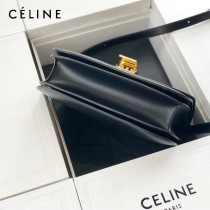 CELINE塞琳原單  CLASSIC 中號 細橫紋小牛皮小號豆腐包