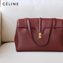 CELINE塞琳原單 soft 16 大號光滑牛皮革柔軟手袋購物袋