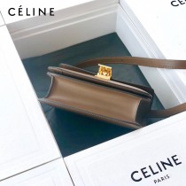 CELINE塞琳原單  Box Teen 拋光小牛皮小號豆腐包