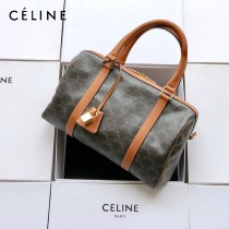 CELINE塞琳原單 695  Triomphe帆布波士頓包