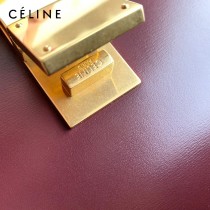 CELINE塞琳原單  CLASSIC 中號 細橫紋小牛皮小號豆腐包