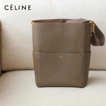 CELINE塞琳原單 632  大號SANGLE BUCKET 柔軟粒面小牛皮水桶包