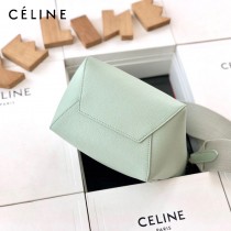CELINE塞琳原單 650 SANGLE BUCKET小號柔軟粒面小牛皮小號水桶包