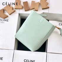 CELINE塞琳原單 650 SANGLE BUCKET小號柔軟粒面小牛皮小號水桶包