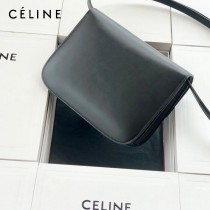 CELINE塞琳原單  CLASSIC 中號 細橫紋小牛皮小號豆腐包