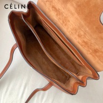 CELINE塞琳原單 soft 16 大號光滑牛皮革柔軟手袋購物袋