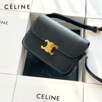 CELINE塞琳原單 666 TRIOMPHE 中號凱旋門 小牛皮肩背包郵差包