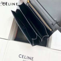 CELINE塞琳原單  CLASSIC 中號 細橫紋小牛皮小號豆腐包