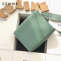 CELINE塞琳原單 650 SANGLE BUCKET小號柔軟粒面小牛皮小號水桶包