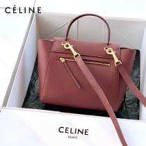 CELINE塞琳原單620-1 BELT MICRO 中號 粒面小牛皮斜挎手提手袋