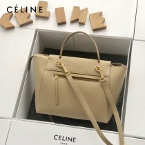 CELINE塞琳原單 620  BELT MINI  粒面小牛皮肩背 大號手提鯰魚包