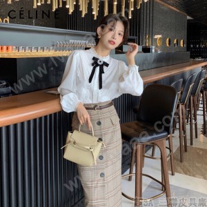 CELINE塞琳原單  BELT PICO  粒面牛皮革手袋 鰱魚包