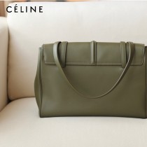 CELINE塞琳原單 soft 16 大號光滑牛皮革柔軟手袋購物袋