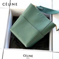 CELINE塞琳原單 632  大號SANGLE BUCKET 柔軟粒面小牛皮水桶包